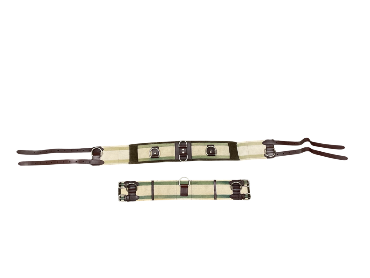  Camelot Web 8-Ring Horse Surcingle, Brown, 74 to 92-in