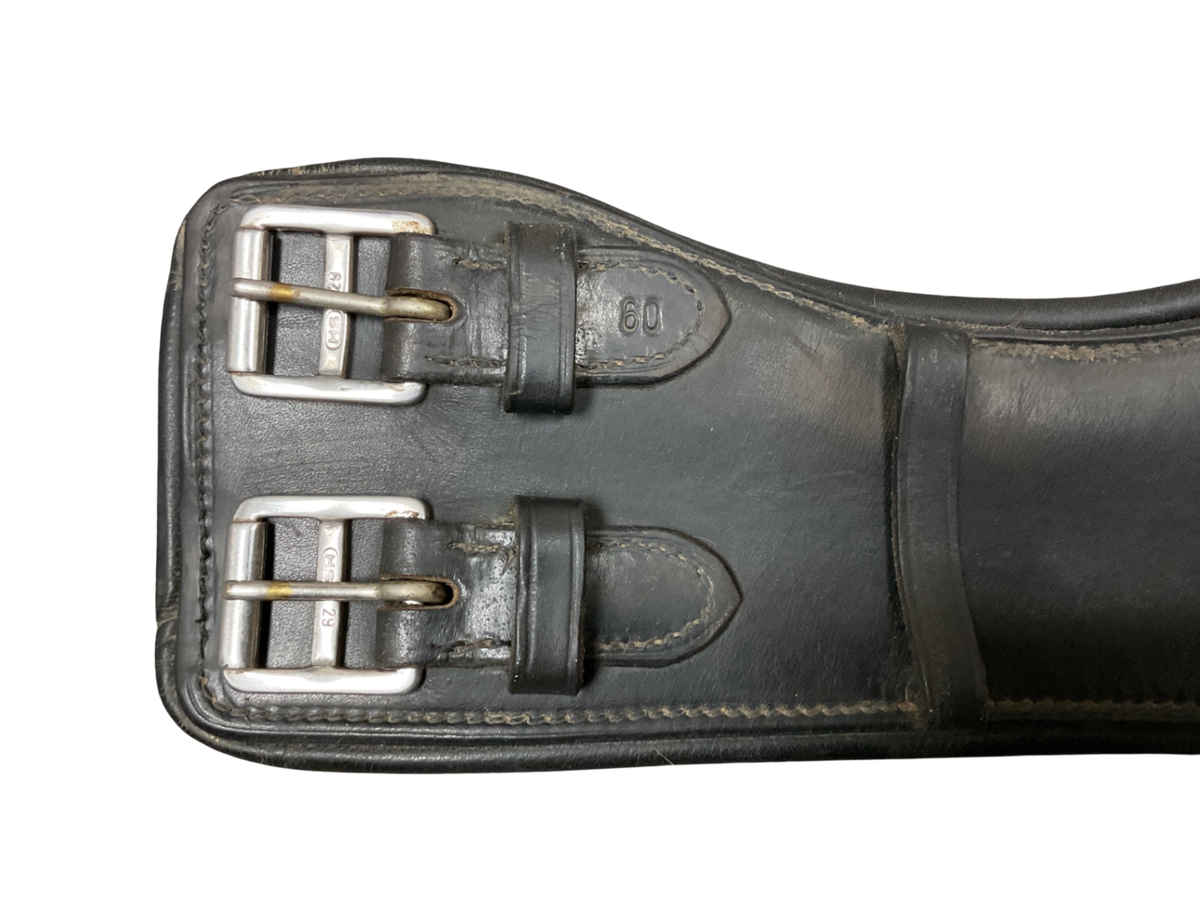Passier Curved Leather Girth 24” BLK