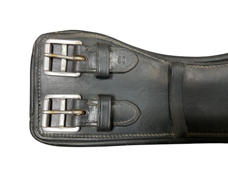Passier Curved Leather Girth 24” BLK
