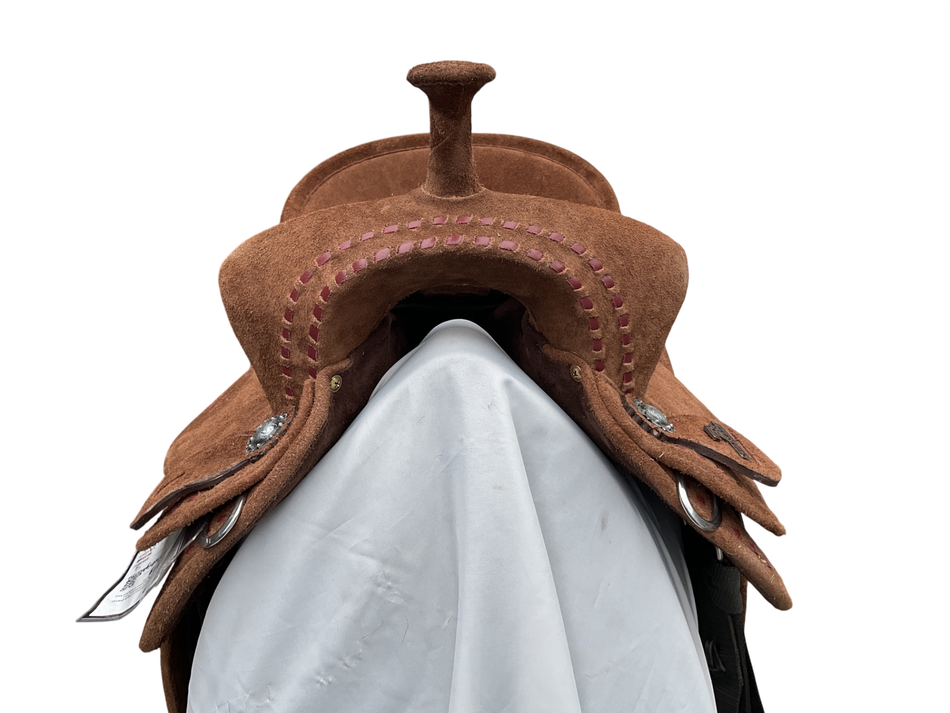 Seven Saddles Ceejay Lightweight Barrel Saddle & Matching Breastplate 15.5