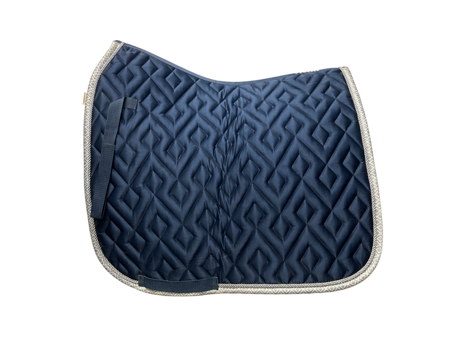 HKM Satin Dressage Saddle Pad Navy