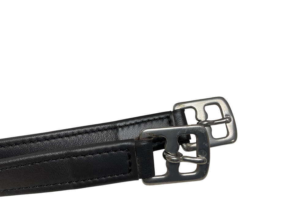 Black Country Wrapped Stirrup Leathers 57” Dark Brown