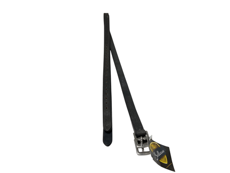 Ovation Solid Leather Stirrup Leathers 57 Black