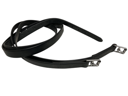 Synthetic Stirrup Leathers 60 Black