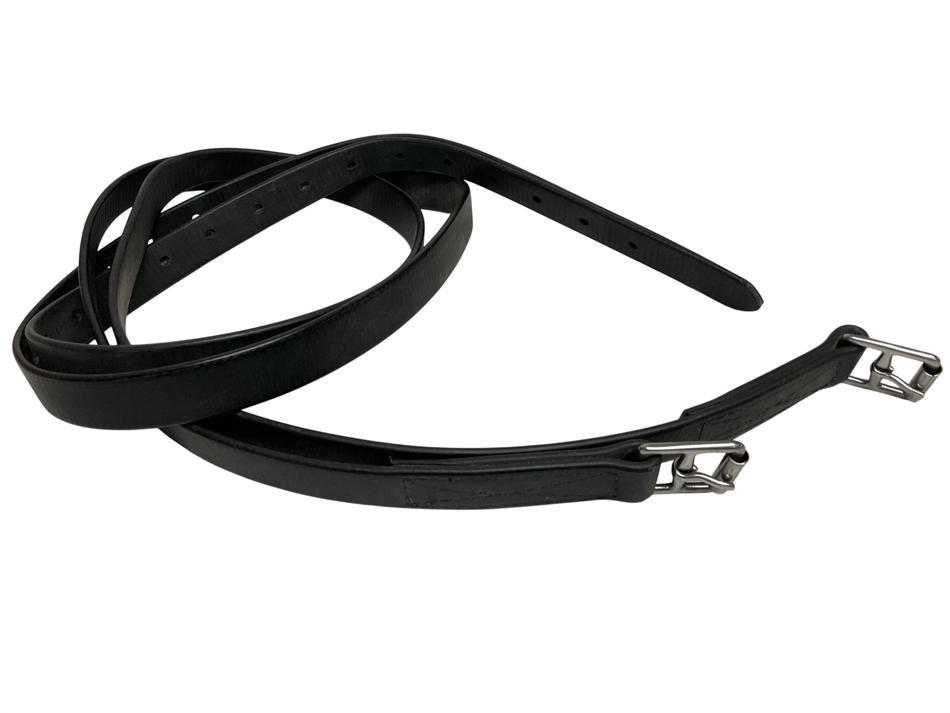 Synthetic Stirrup Leathers  Black