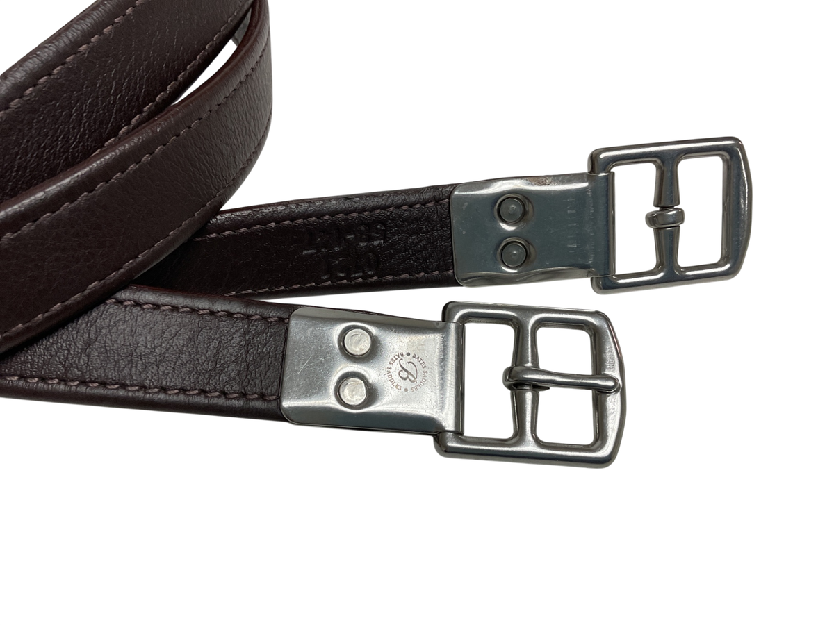 Bates Stirrup Leathers 54” Dark Brown