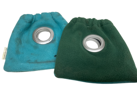Happy Hooves Handmade Stirrup Covers, Blue and Green