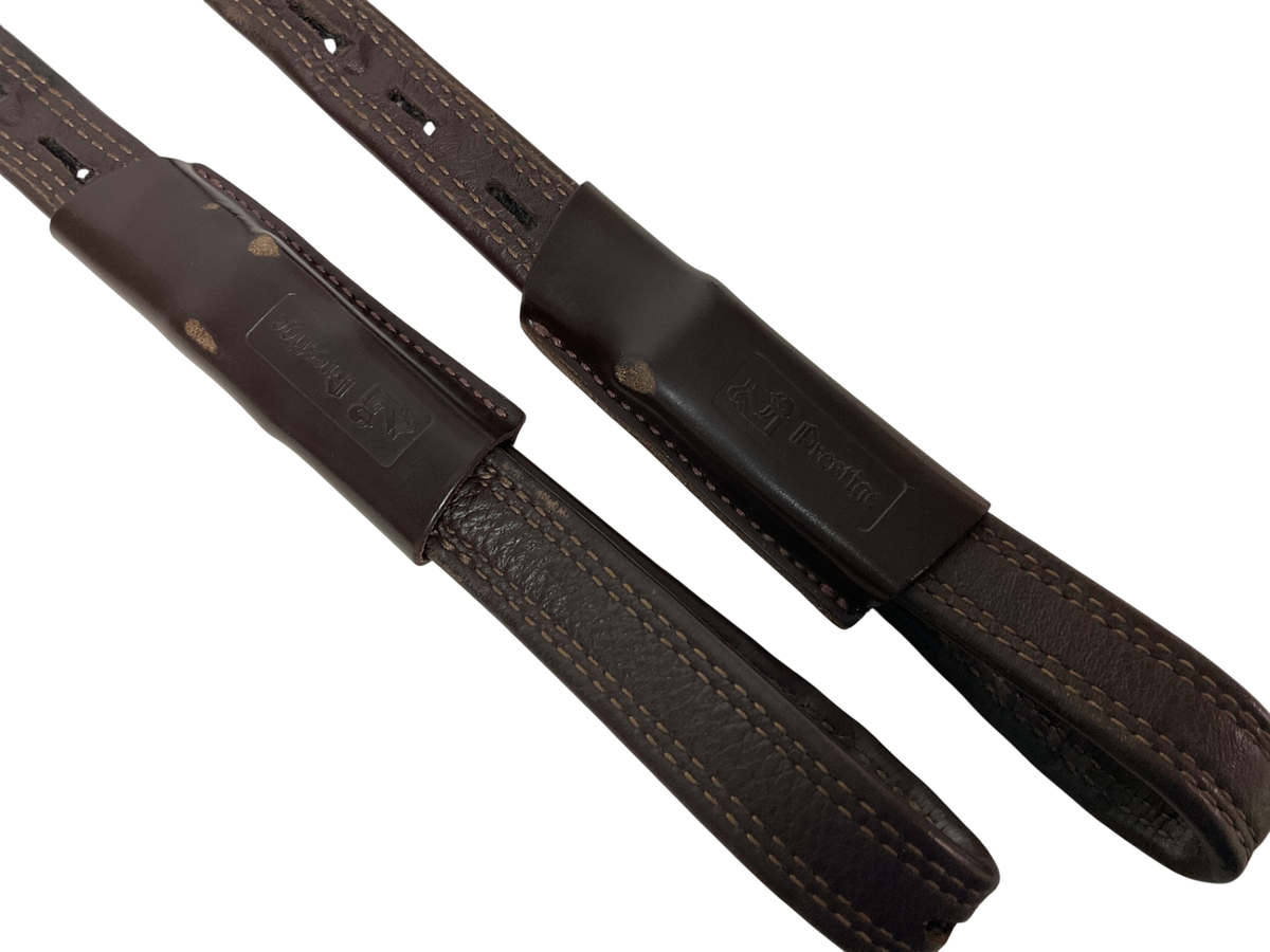 Prestige Ideal Dressage Mono Stirrup Leathers DK BRN