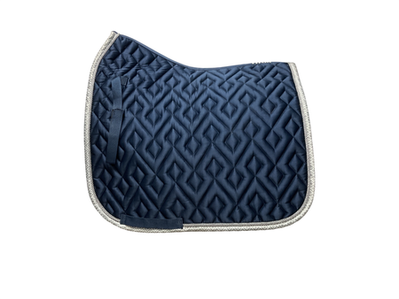 HKM Satin Dressage Saddle Pad Navy