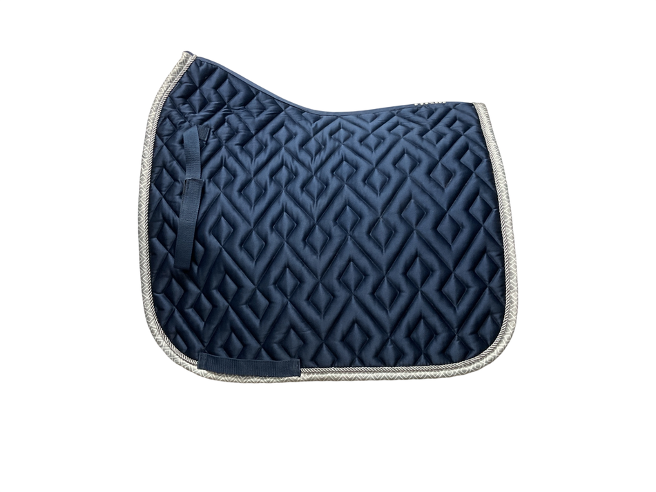HKM Satin Dressage Saddle Pad Navy