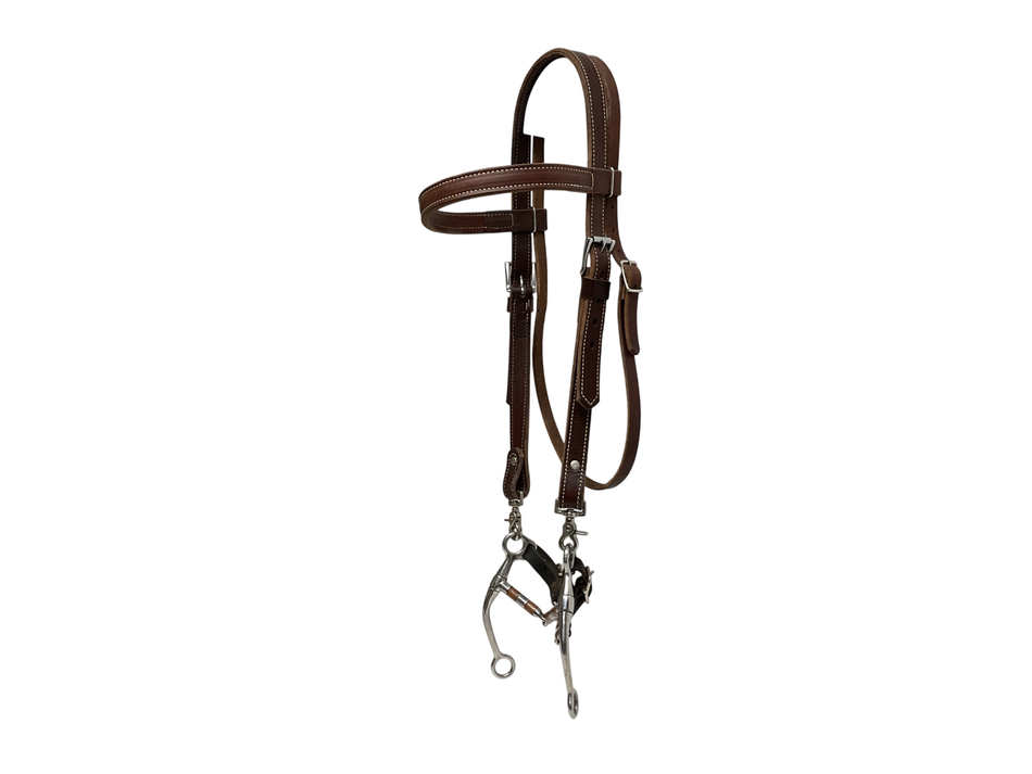 Weaver Leather Draft Headstall with Bit