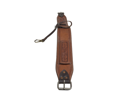 Tooled Leather Flank Cinch Light Oil
