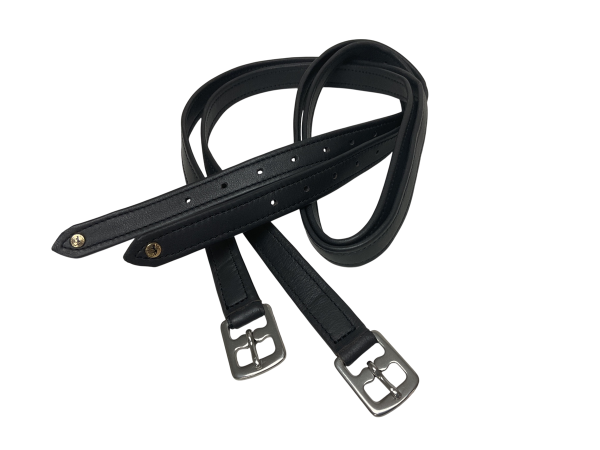 Black Country Wrapped Stirrup Leathers 60 Dk Brown