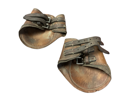 Leather Fetlock Boots PONY/BRN