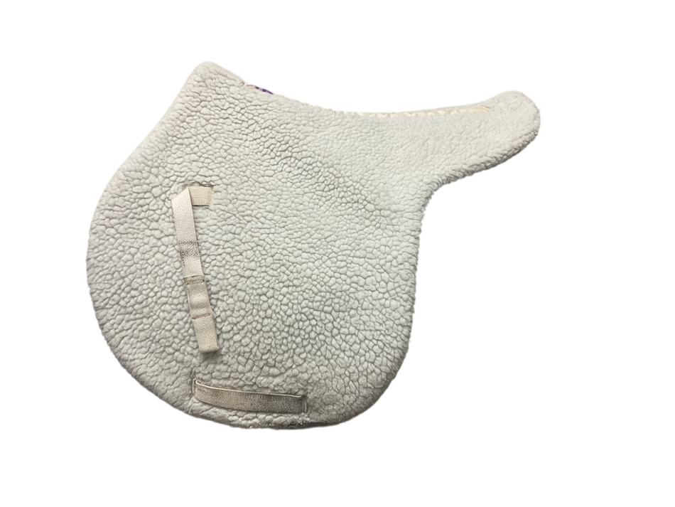 Shaped Fleece Jump Saddle Pad WHT