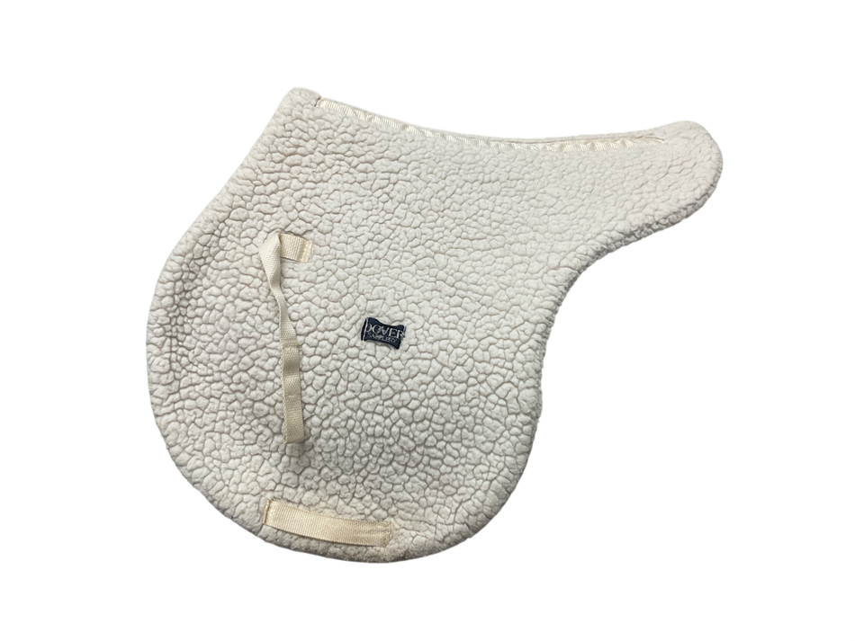 Dover Saddlery Shaped Fleece Jump Pad WHT