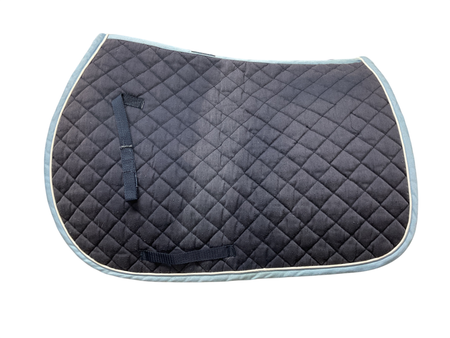 Dover Saddlery All Purpose Saddle Pad NVY/LT BLUE