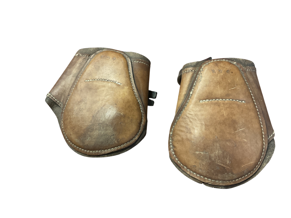 Leather Fetlock Boots PONY/BRN