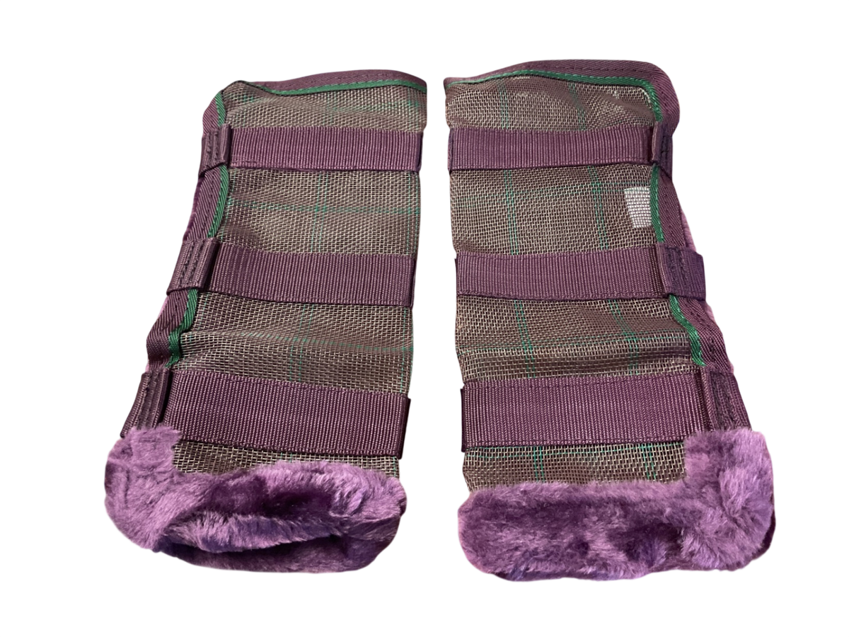 State Line Tack Horse Fly Boots One Size Multicolor