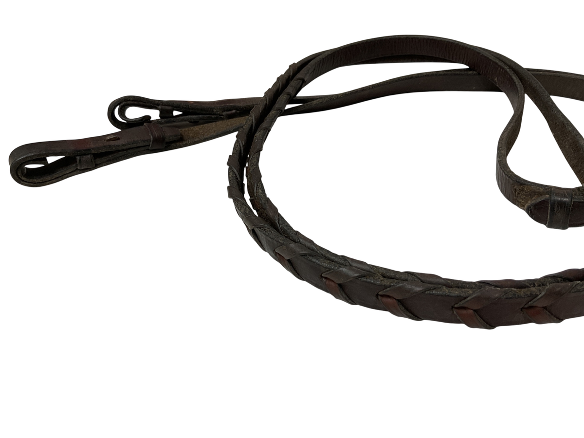 Leather Laced Reins 52” Australian Nut