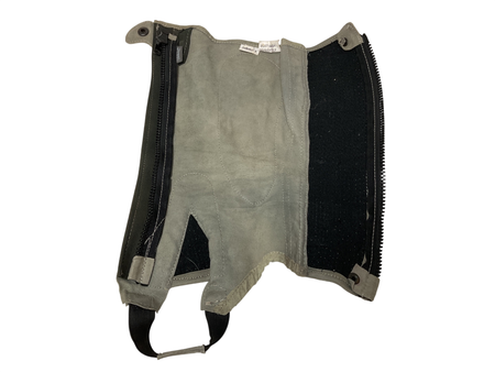 Ovation Suede Ribbed Half Chaps, Extra Small/Light Gray