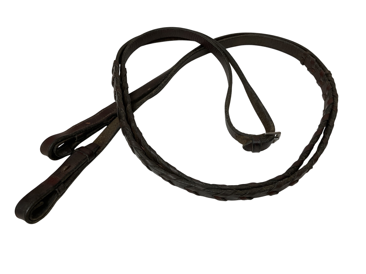 Leather Laced Reins 52” Australian Nut