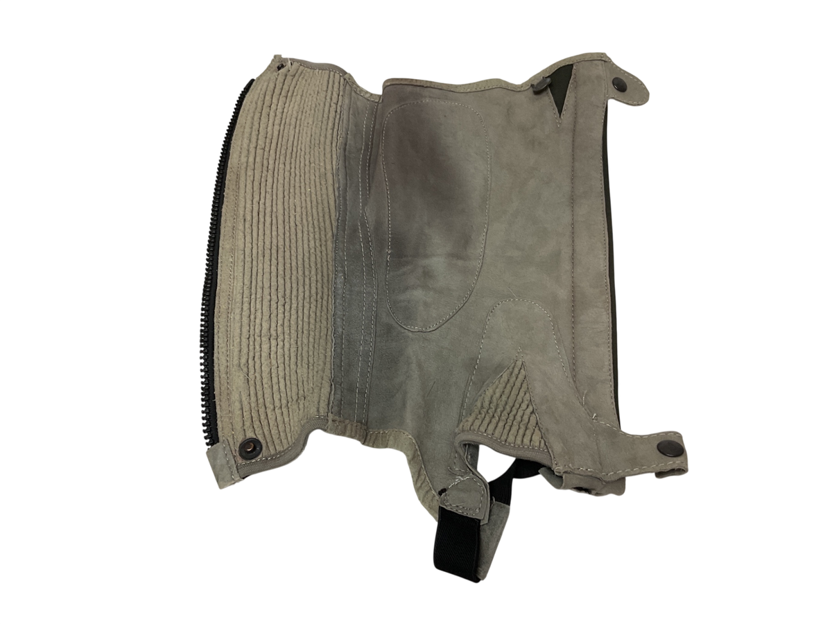 Ovation Suede Ribbed Half Chaps, Extra Small/Light Gray