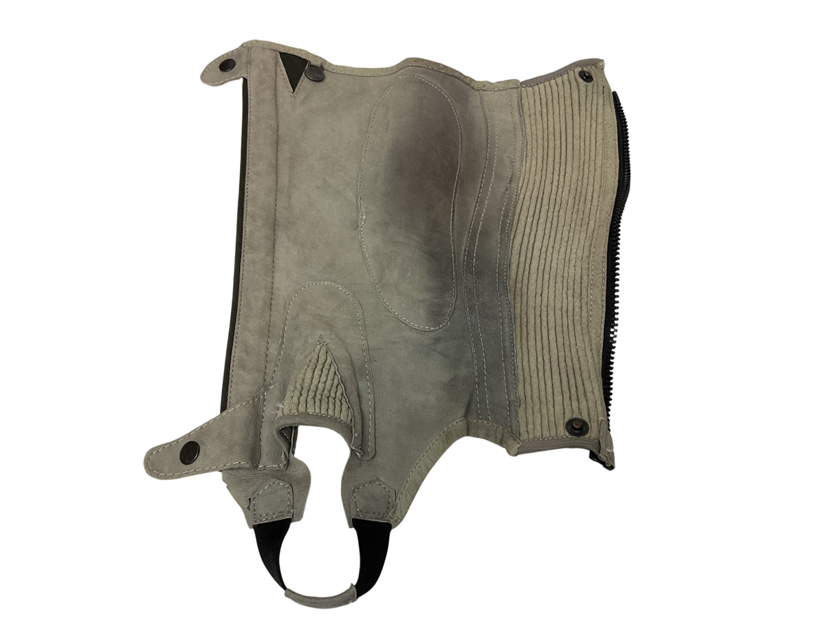 Ovation Suede Ribbed Half Chaps, Extra Small/Light Gray