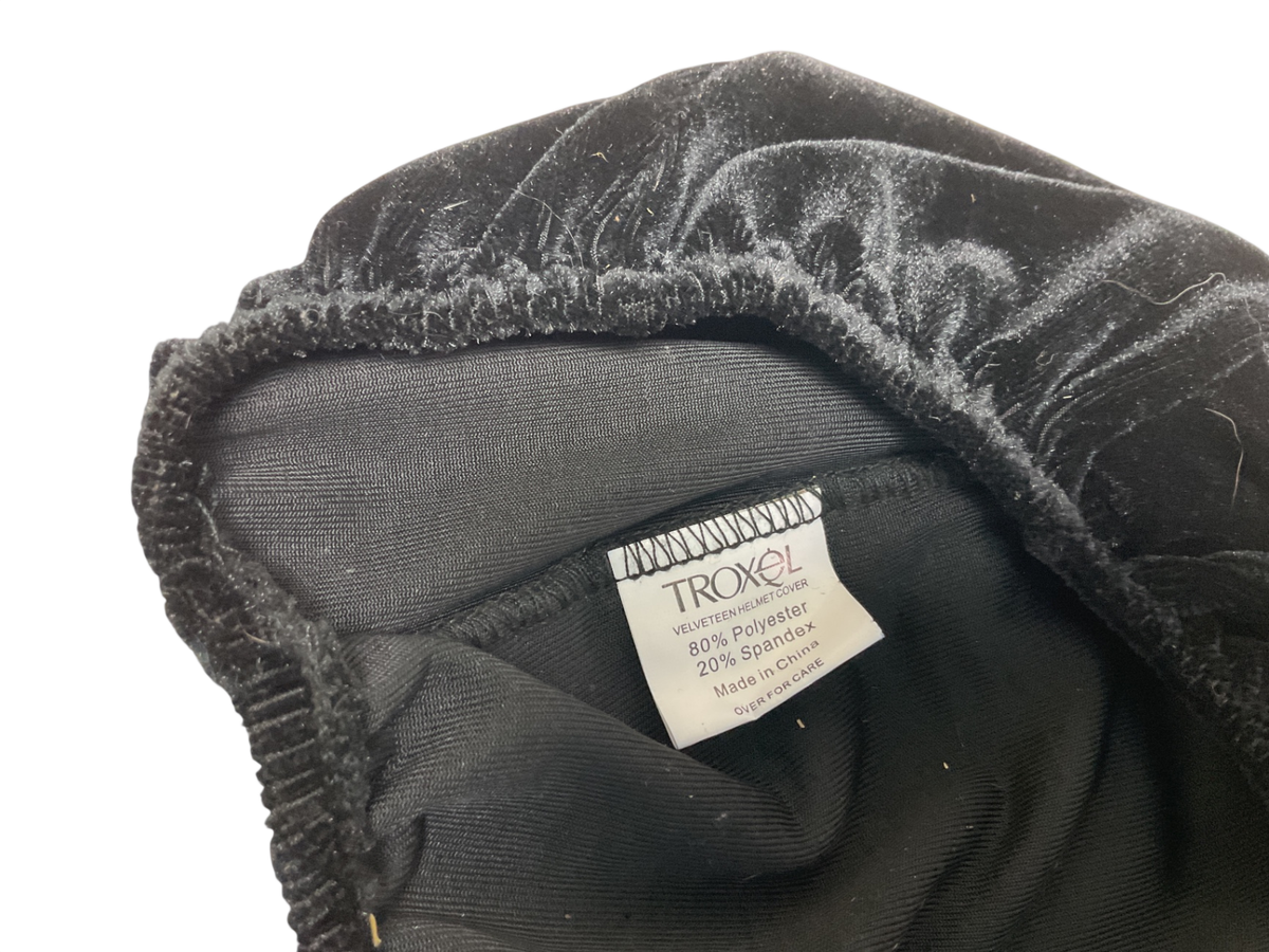 Troxel Riding Velvet Spandex Helmet Cover BLK