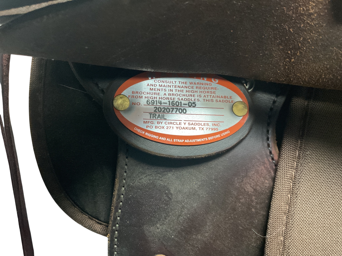 High Horse Daisetta Saddle 16 W BRN