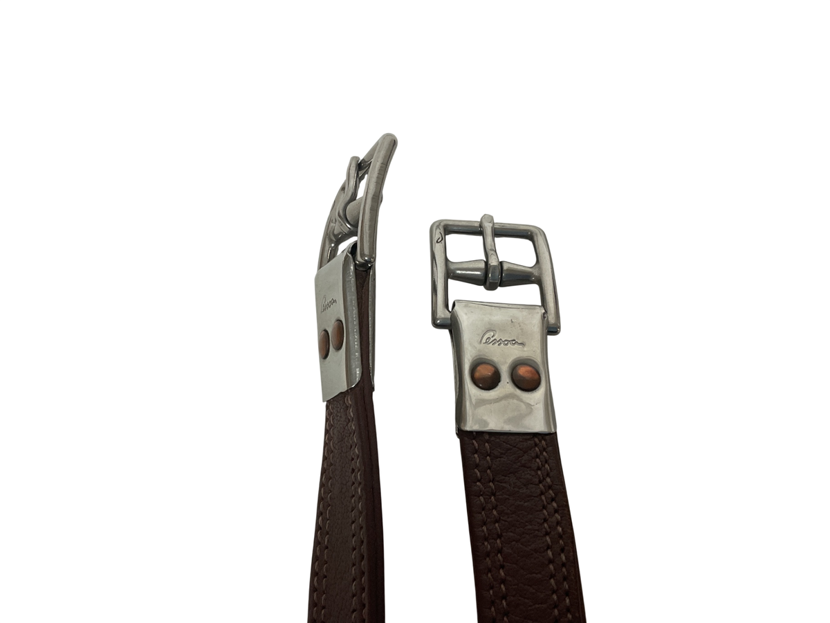 Pessoa Covered Stirrup Leathers 54” Brown