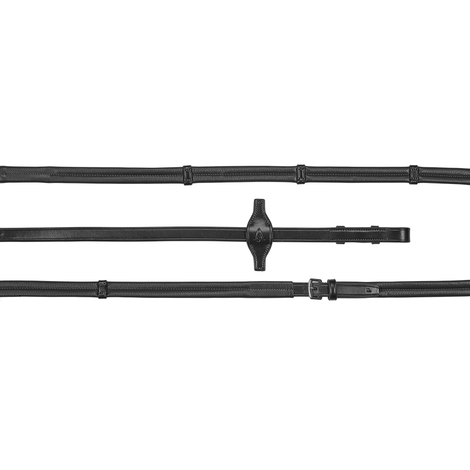 Arena Padded Reins Full Black