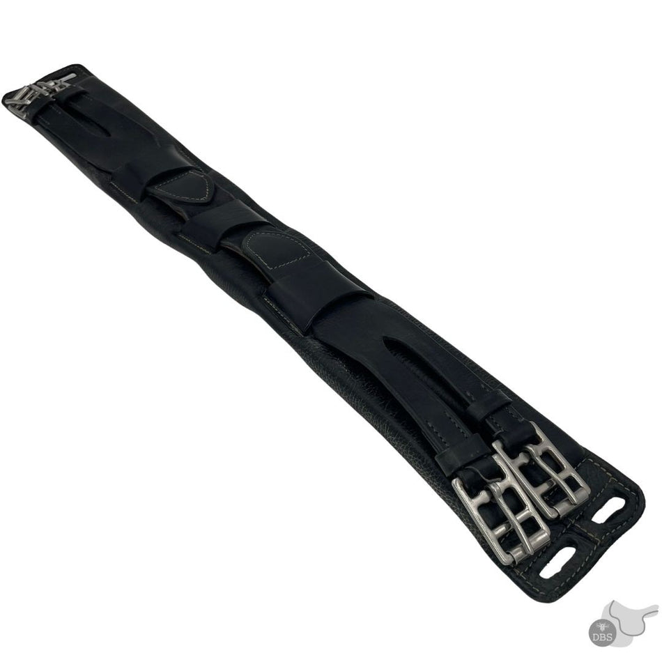 Custom Saddlery 28" Black Leather Girth