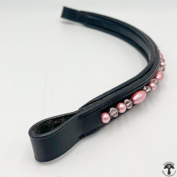 Dressage Browband with Pink Beading