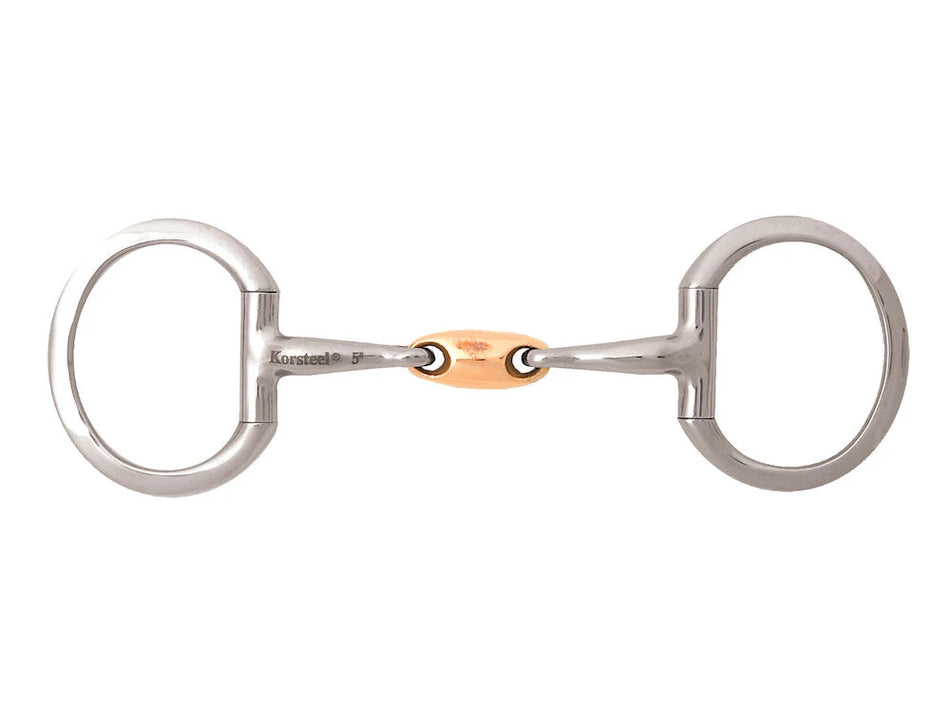 Korsteel Eggbutt with Copper Oval Snaffle Bit