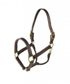 FinnTack American Quality Leather Halter in dark brown