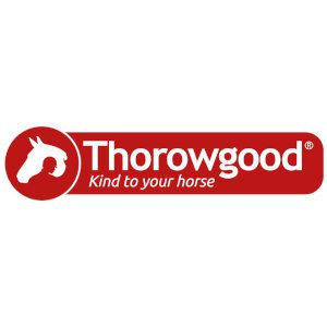 A logo for thorngood kind to your horse.