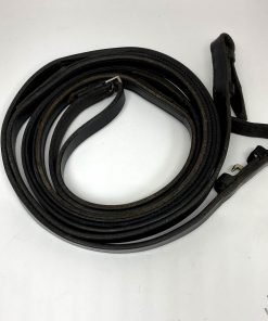 Leather Rubber Reins Looped