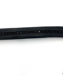 Albion 17 1/4" Black Crystal Padded Browband 1069