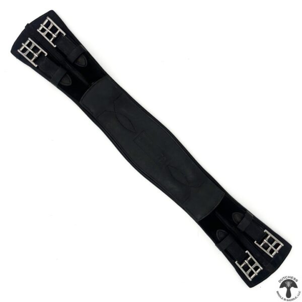 A black strap with two metal bars on it.