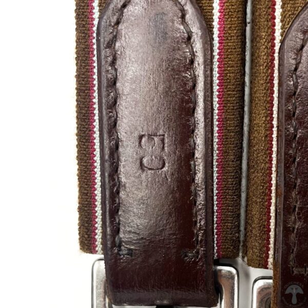 A close up of the leather on the strap.