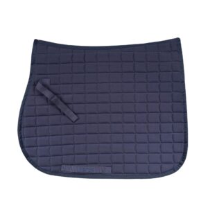 A saddle pad with a pocket on the side.