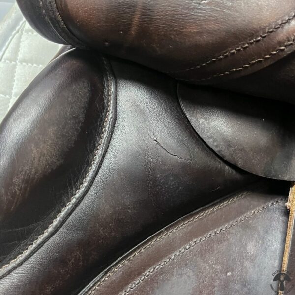 A close up of some brown leather shoes