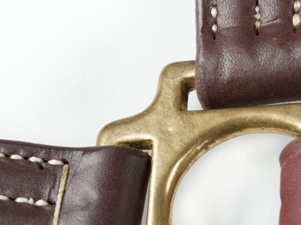 A close up of the strap on a watch