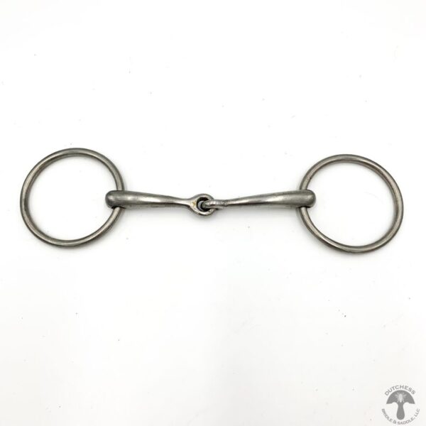 A close up of the front end of a horse bit