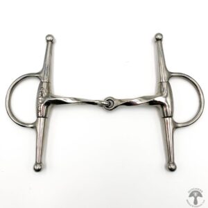 A close up of the front end of a horse bit