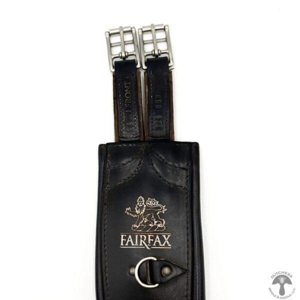 A black leather bag with two silver locks.