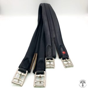 A close up of three different types of horse reins