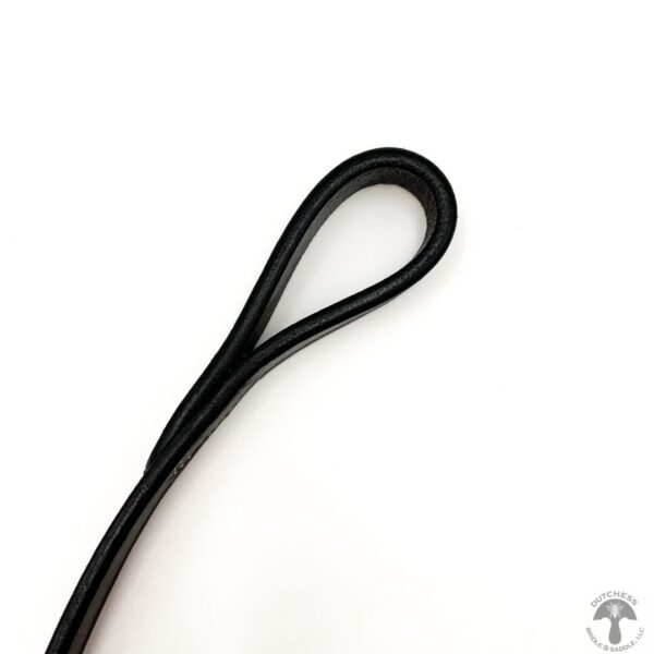 A black cord is bent to the side.