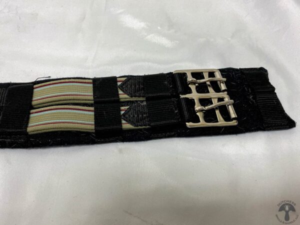 A close up of the strap on a belt